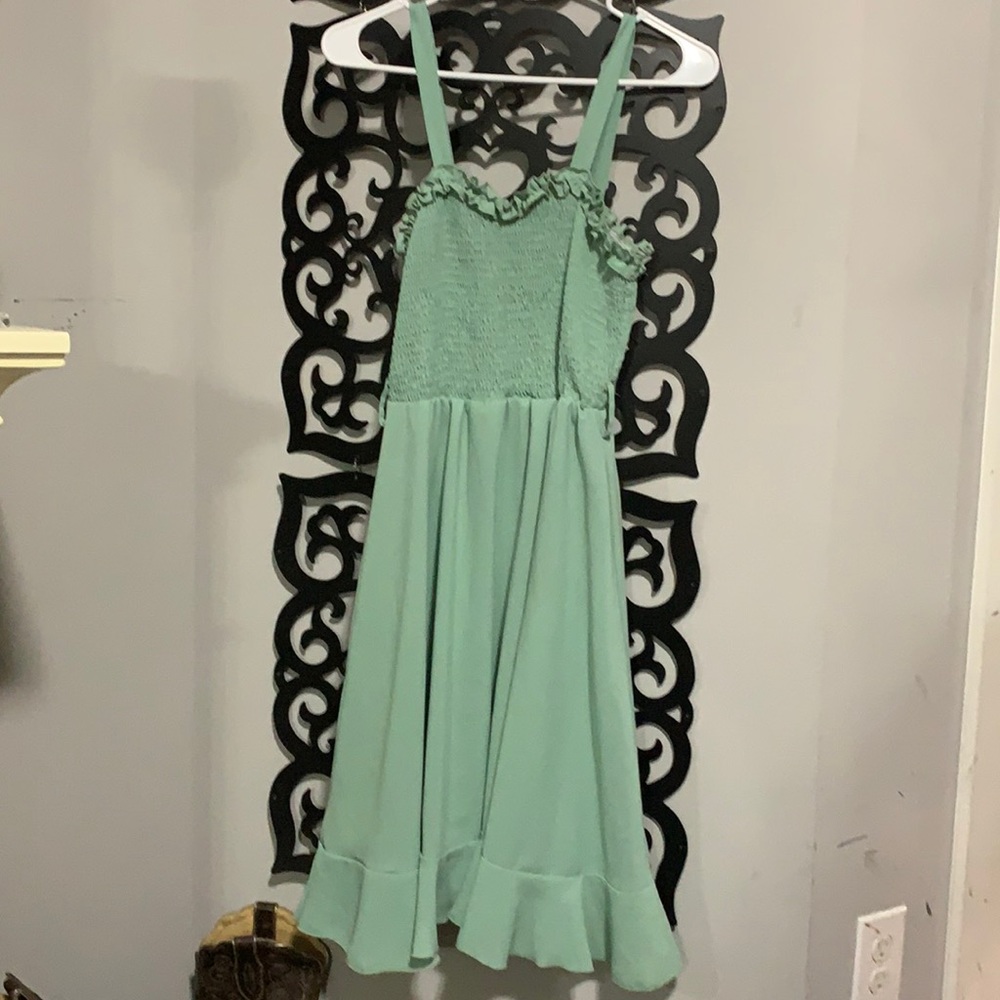 Cute tube top ruffle dress